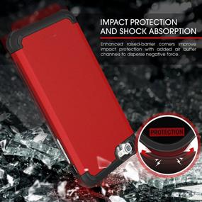 img 1 attached to IPhone 6S Plus Case, IPhone 6 Plus Case, RooCASE Exec Tough PRO Rugged Shockproof Heavy Duty Case For Apple IPhone 6 Plus/6S Plus, Black