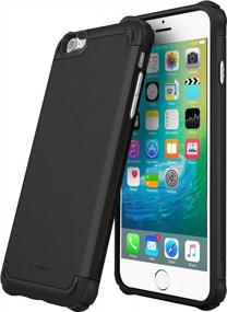 img 4 attached to IPhone 6S Plus Case, IPhone 6 Plus Case, RooCASE Exec Tough PRO Rugged Shockproof Heavy Duty Case For Apple IPhone 6 Plus/6S Plus, Black