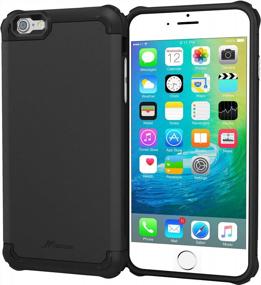 img 3 attached to IPhone 6S Plus Case, IPhone 6 Plus Case, RooCASE Exec Tough PRO Rugged Shockproof Heavy Duty Case For Apple IPhone 6 Plus/6S Plus, Black