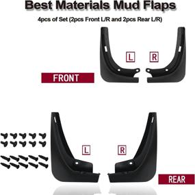 img 3 attached to 🚗 Tesla Model 3 Mud Flaps: Easy-install Splash Guards for 2016-2022 Upgraded Model 3 (Set of 4)