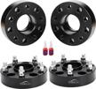 5x127mm forged wheel spacers (1.5in) for 2018-2022 jeep wrangler jl/jlu, 2011-2022 grand cherokee wk2, 2011-2022 durango & 2019-2022 gladiator jt - 14x1.5 studs & 71.5mm hubcentric logo