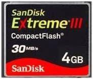 🚀 с повышенной производительностью благодаря sandisk 4gb extreme iii compactflash card логотип