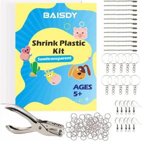 img 4 attached to 151Pcs Heat Shrink Art Kit With 20 Blank Sheets & 130 DIY Accessories - Perfect For Kids Crafts!