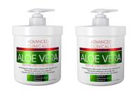 advanced clinicals aloe vera vitamin c hyaluronic acid face & body cream moisturizer for dry skin, age spots, sun damage - 16 oz (2 pack) logo
