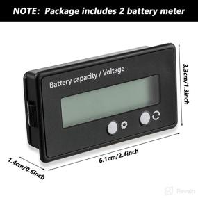 img 3 attached to 🔋 DC Battery Meter with Alarm and Front Setting Key - Battery Capacity Voltage Indicator and Gauge Monitors for 12V, 24V, 36V, 48V, 72V Systems - Ideal for Acid and Lithium-ion Batteries (Blue)