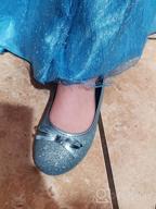 img 1 attached to 💃 Glittery Slip-On Ballet Flats for Little Girls and Toddlers with Bling-Bling Fashion review by Kelly Thompson