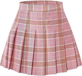 img 4 attached to SHOOYING Pleated Tennis Uniform Aesthetic Girls' Clothing ~ Skirts & Skorts