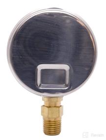 img 2 attached to 🔍 DuraChoice 2-1/2" Oil Filled Pressure Gauge – Stainless Steel Case, Brass, 1/4" NPT, Lower Mount Connection 0-200PSI: High Quality Industrial Pressure Measurement Solution