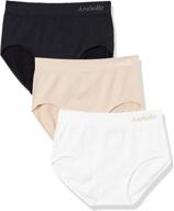 get ultimate comfort with arabella women's seamless brief panty - pack of 3 logo