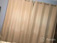 img 1 attached to 84 Inch H.VERSAILTEX Linen Blackout Curtains - Thermal Insulated Primitive Textured Burlap Effect Window Drapes For Bedroom/Living Room (1 Panel, Beige) review by Tony Pearson