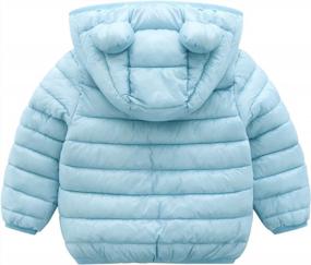 img 3 attached to Оставайтесь в тепле и уюте: зимние утепленные куртки с капюшоном CECORC для детей, мальчиков, девочек, младенцев и малышей.