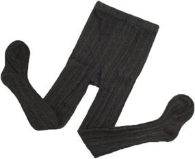 img 1 attached to 🧦 Monvecle Cotton Stretch Footed Girls' Stockings - Socks & Tights for Clothing