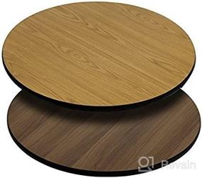 img 4 attached to Flash Furniture Mahogany Reversible Laminate Furniture better for Kitchen Furniture