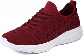 img 4 attached to Women'S Lightweight 3D Woven Athletic Sneakers - Stylish Joomra Shoes