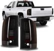 upgraded winjet led taillights for chevy silverado [2007-2014] - clear lens driver and passenger side led tail lights for silverado 1500, 2500, and 3500 logo