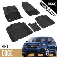 🚗 3d maxpider l1fr09301509 ford edge 2015-2020 all-weather car floor mats | custom fit kagu series, black логотип