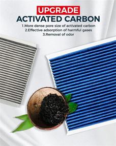 img 2 attached to 🌬️ KAX Cabin Air Filter GCF039 (CF10728) - Accent, Elantra, Forte, Forte5 - with Upgraded Activated Carbon for Strong Adsorption