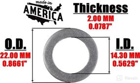 img 2 attached to VOTEX M12 Aluminum Oil/Coolant Crush Washers - 20 Pack - Made in USA - Drain Plug Seal Ring Gasket