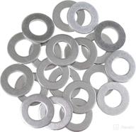 votex m12 aluminum oil/coolant crush washers - 20 pack - made in usa - drain plug seal ring gasket logo