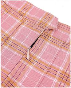 img 1 attached to Women'S Plaid Pleated Skirts US Size With High Waist Shorts A Line Skater Tennis