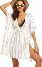 img 4 attached to ADOME Women'S Oversized V-Neck Swimsuit Cover Up For Beach And Swimwear