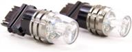 amber led bulb for 3157 ck sockets by morimoto xb logo