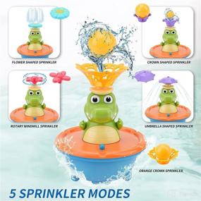 img 2 attached to HCFJEH Crocodile Sprinkler Bathtub Toddlers