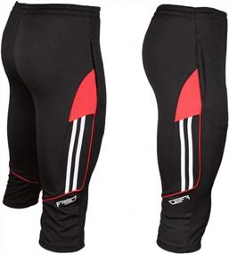 img 3 attached to Мужские брюки длиной 3/4 для бега, тренировок и футбола от Shinestone