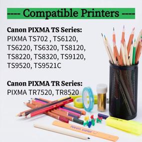 img 3 attached to Compatible PGI-280 CLI-281 Ink Cartridge Replacement For Canon 280 281 PGI-280XXL CLI-281XXL Compatible With Canon Pixma TR7520 TS6320 TS8320 TS9120 TS8200 TS8300 TS9100 (With CLI281XXL PB