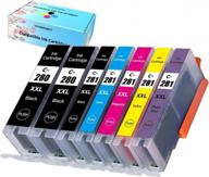 compatible pgi-280 cli-281 ink cartridge replacement for canon 280 281 pgi-280xxl cli-281xxl compatible with canon pixma tr7520 ts6320 ts8320 ts9120 ts8200 ts8300 ts9100 (with cli281xxl pb logo