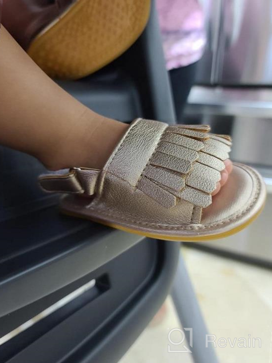 img 1 attached to Adorable Baby Sandals with Tassels: Perfect for Summer, Toddlers 0-18 Months review by Jay Elmo