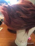 img 1 attached to Get A Natural Looking Copper Red With K'Ryssma Ombre Auburn Wig review by Antonio Rojas