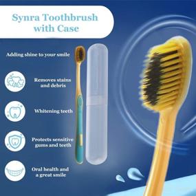 img 2 attached to 🦷 Synra Charcoal Toothbrush: Achieve Whiter Teeth with Brighter Bristles!