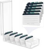 organize your business cards like a pro with maxgear's acrylic card holder - 5 dividers, a-z tabs, holds up to 600 cards! logo