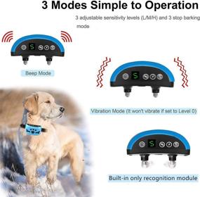 img 2 attached to 🐶 Bark Collar for Dogs 5-120lbs | Beep, Vibration & Shock Training Device | 7 Sensitivity Levels