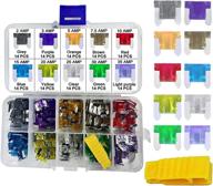 🚗 muhize car fuses assortment kit - 140pcs low profile assorted fuse set with puller tool - suitable for car, boat, truck, suv, automotive, rv fuse replacement логотип