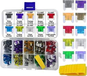 img 4 attached to 🚗 MuHize Car Fuses Assortment Kit - 140PCS Low Profile Assorted Fuse Set with Puller Tool - Suitable for Car, Boat, Truck, SUV, Automotive, RV Fuse Replacement