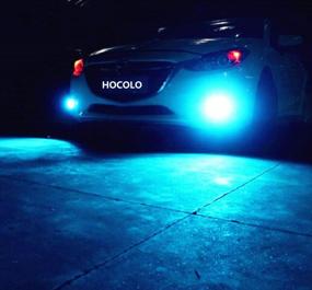 img 2 attached to HOCOLO H7 100W Samsung Chip LED Fog Light Lamp Bulbs For DRL Fog Driving Lights 8000K Ice Blue High Power LED Bulbs Car Vehicle Lighting Accessories (Set Of 2) (H7 -Ice Blue 100W -Fog)