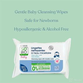 img 3 attached to 👶 SO'Bio étic Baby Cleansing Wipes: Organic & Biodegradable Micellar Water Wet Wipes for Newborn, Infant, Toddler - 70 Wipes