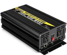 img 4 attached to 💡 High-Efficiency 1000W Pure Sine Wave Power Inverter by Spartan Power SP-PS1000: Converts 12V DC to 120V AC