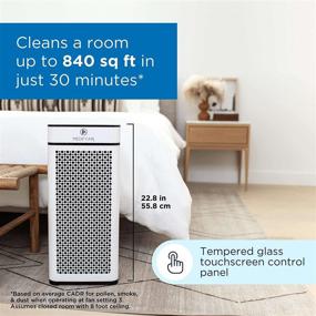 img 3 attached to 🌬️ Medify MA-40 Air Purifier with True HEPA H13 Filter - 840 sq ft Coverage for Allergens, Smoke, Dust, Odors, Pollen, Pet Dander - Quiet 99.9% Removal Down to 0.1 Microns - White (1-Pack)