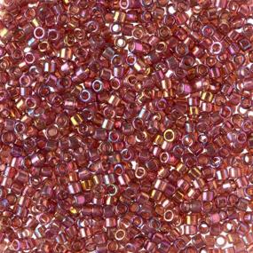img 1 attached to Miyuki Delica Seed Beads Bundle: Size 11/0, Sugared Yam Collection DB103, DB1702, DB2306