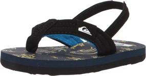 img 4 attached to Quiksilver Molokai Layback Toddler Flip Flop Boys' Shoes ~ Sandals