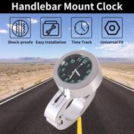 🏍️ motorcycle clock: universal waterproof handlebar watch for motorcycle/cruiser/chopper/custom - high quality billet aluminum - fits 7/8" handlebars логотип