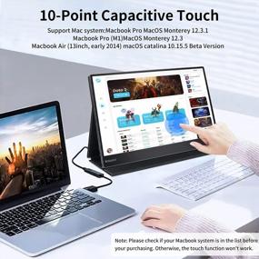 img 3 attached to WIMAXIT M1560CT3: Portable Non-Glare Touchscreen with HDMI and IPS Compatibility
