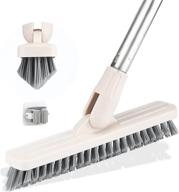 🧹 long handled floor scrub brush with v-shaped bristles | 47 inch | ideal for grout cleaning, tile, carpet, bathtub, shower, and hard-to-reach areas logo