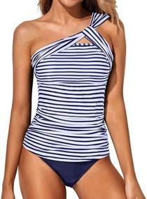 img 4 attached to Tempt Me Tankini Shoulder Swimsuits Women's Clothing at Swimsuits & Cover Ups
