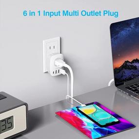img 2 attached to VINTAR US To Japan Plug Adapter With 2 Outlets, 3 USB Ports And 1USB-C - Multi Plug Extender Splitter For Travel Power Adaptor From US To Japan China Philippine, Type A (1-Pack)