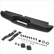 toyota tacoma truck 1995-2004 rear steel bumper assembly kit replacement black to1102214 logo