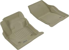 img 4 attached to 🚗 Custom Fit Tan Kagu Series 3D MAXpider All-Weather Floor Mats for Ford Fusion/Lincoln MKZ 2013-2016 - 1st Row Car Floor Liners